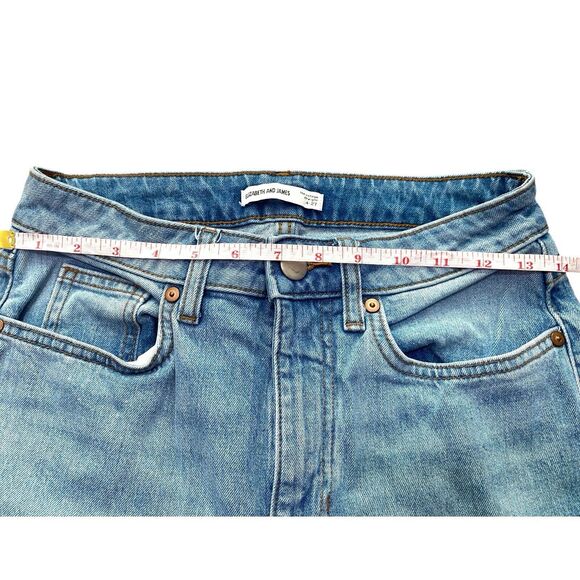 Elizabeth and James Women's‎ The Vintage Straight Jeans Size 27 Retro Light Wash - Picture 10 of 11